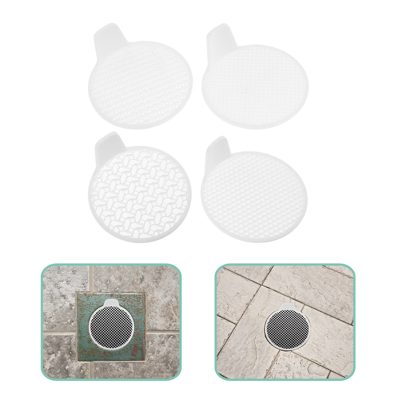 Sink Drain Strainer - 4Pcs Disposable Shower Tub Drain Hair