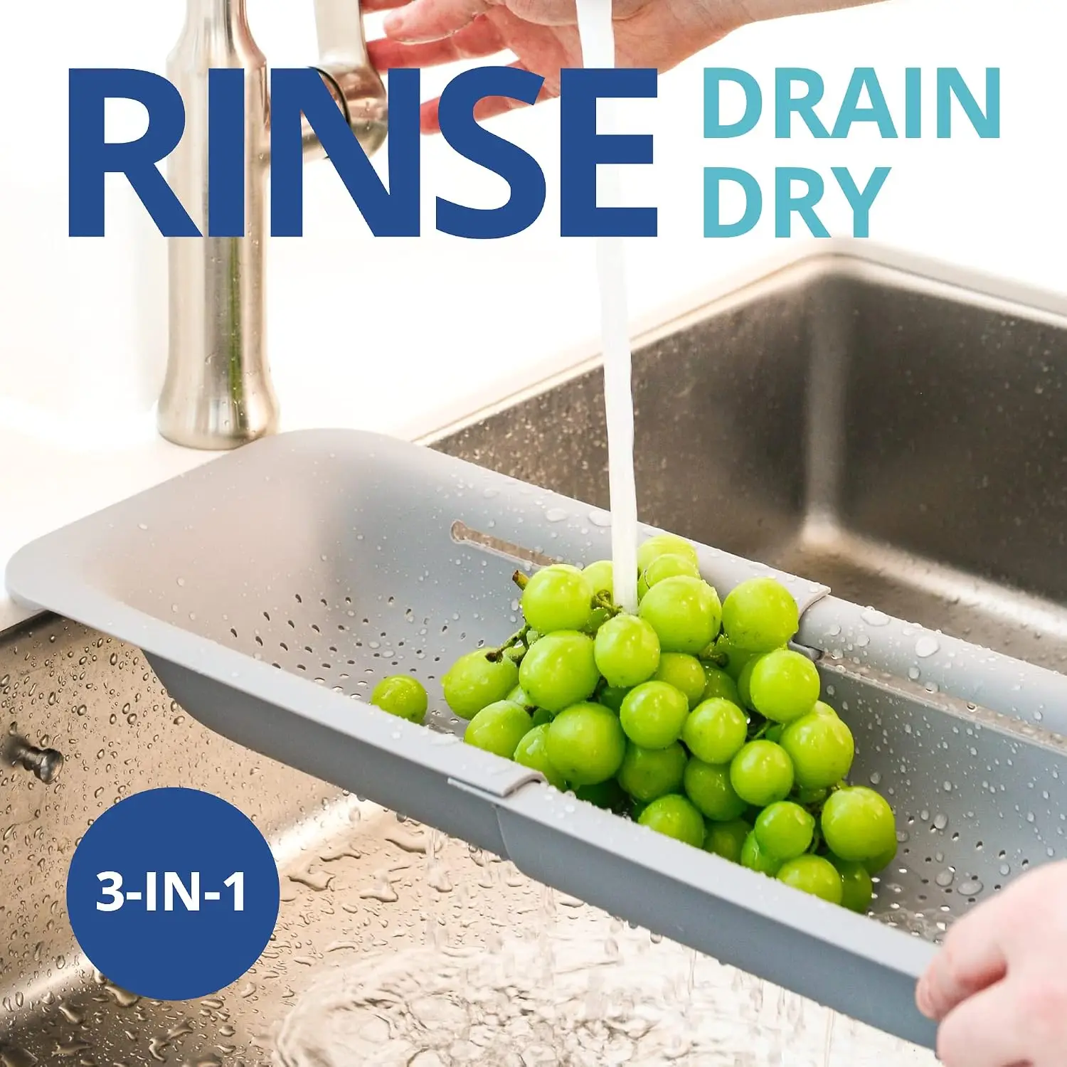 Over the Sink Colander Straine - огляд і ціна Sink Drain Strainer