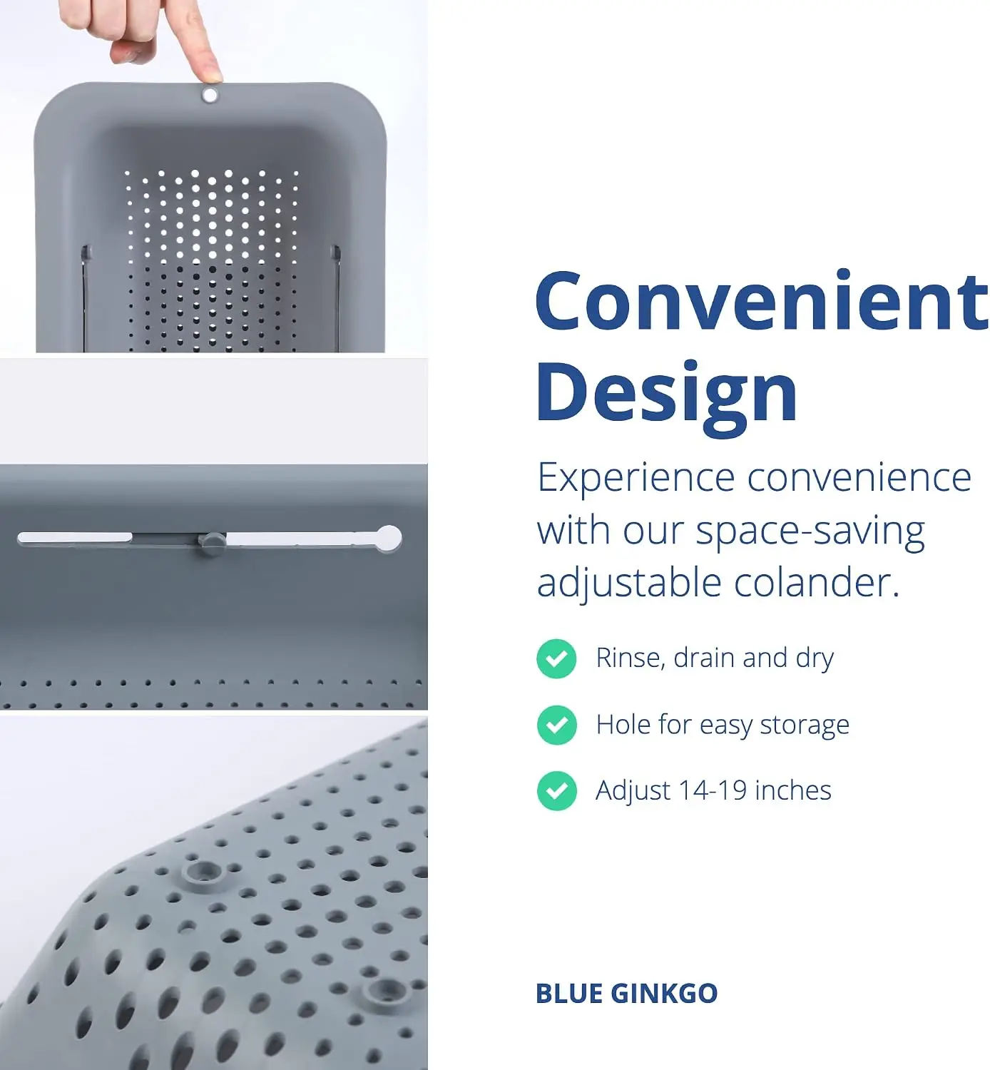 Over the Sink Colander Straine - огляд і ціна Sink Drain Strainer