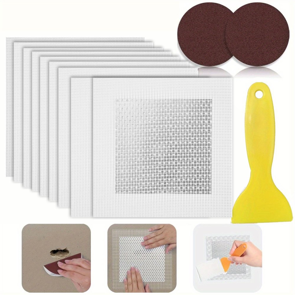 4Pcs/Set Mesh Wall Repair Patc - огляд і ціна Tile Grout Repair