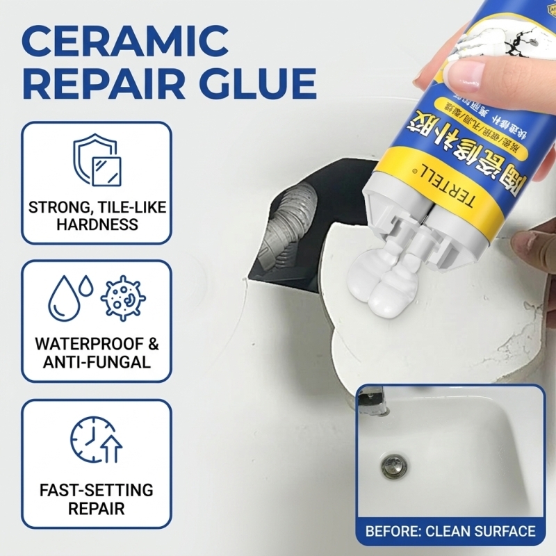 White Ceramic Crack Repair Adh - огляд і ціна Tile Grout Repair