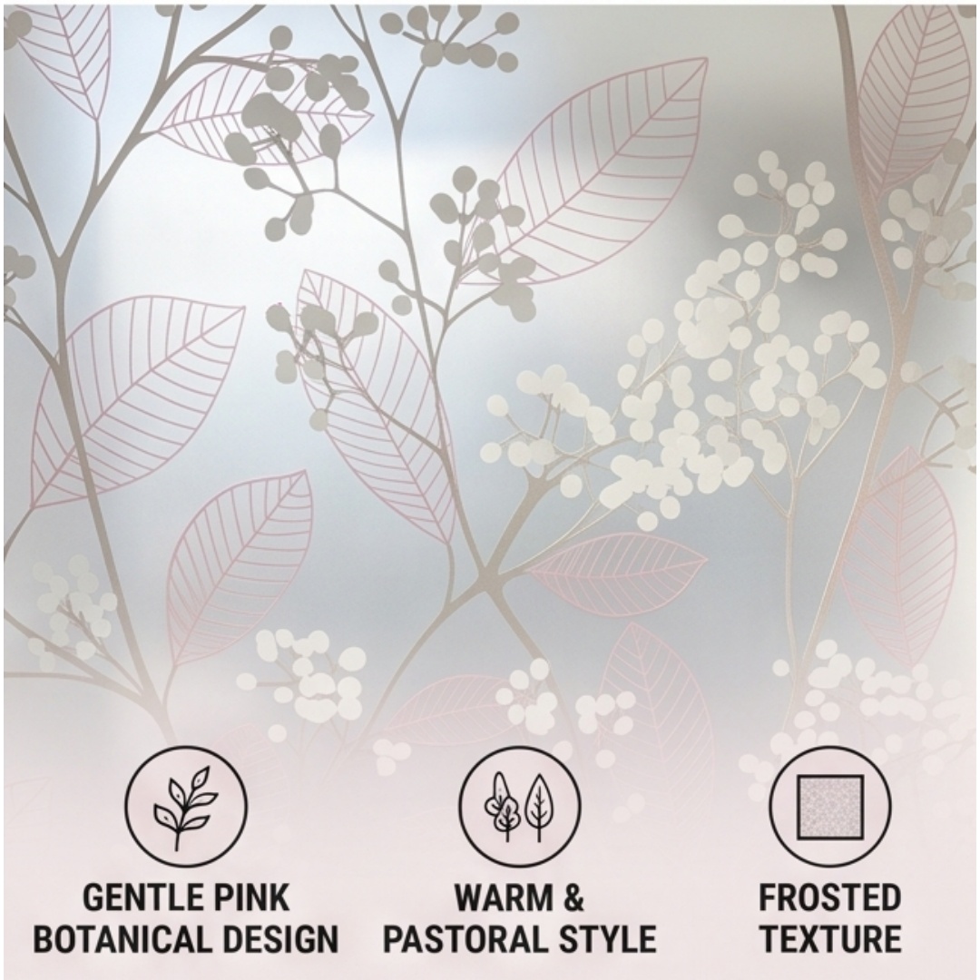 Floral Leaf Self-Adhesive Wind - огляд і ціна Window Insulation Film